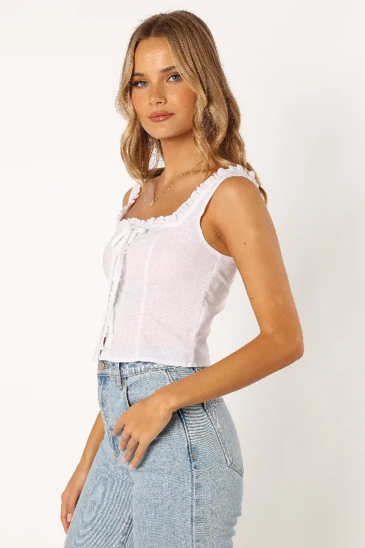 Esmeralda Top - White