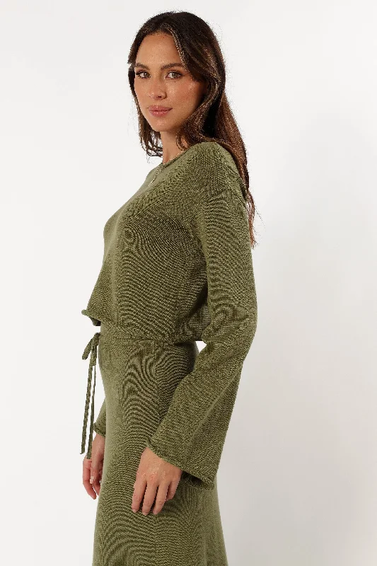 Rooney Knit Sweater - Olive