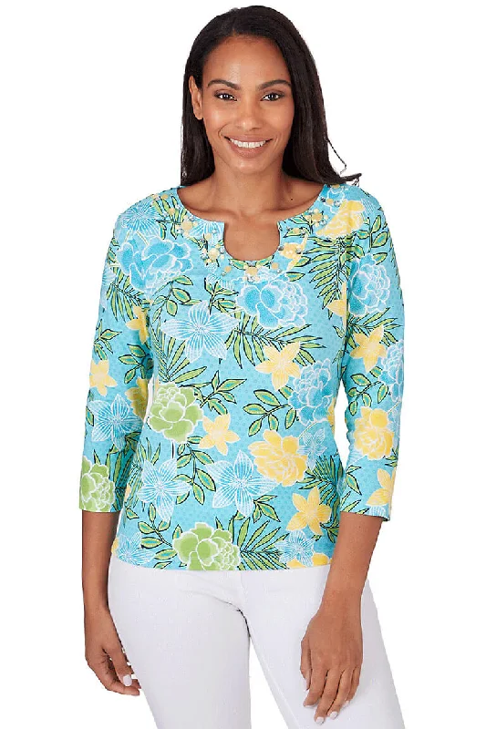 Petite By The Sea Horseshoe Neck Top