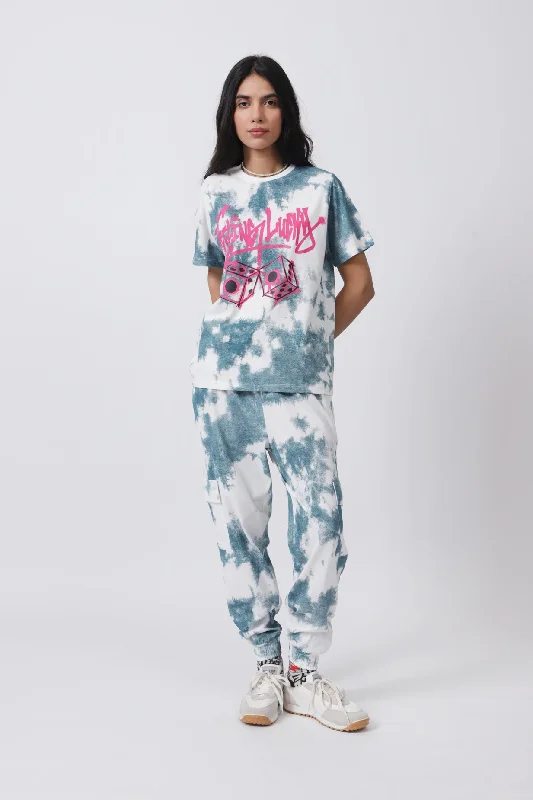 TIE AND DYE GRAPHIC TEE