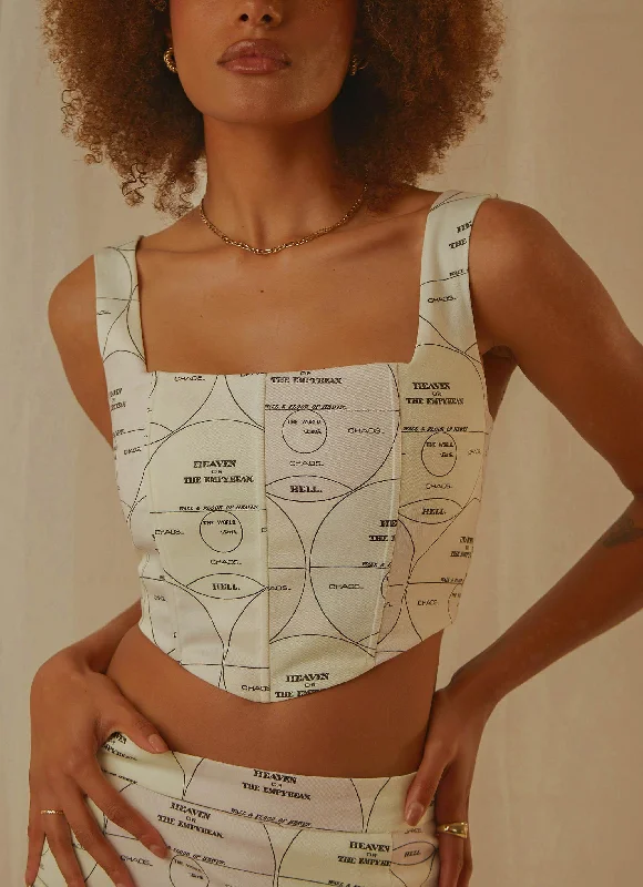 Big Dreams Bustier Top - Pastel Mixtape