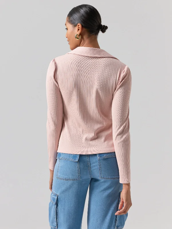 Candy Knit Shirt Rose Smoke