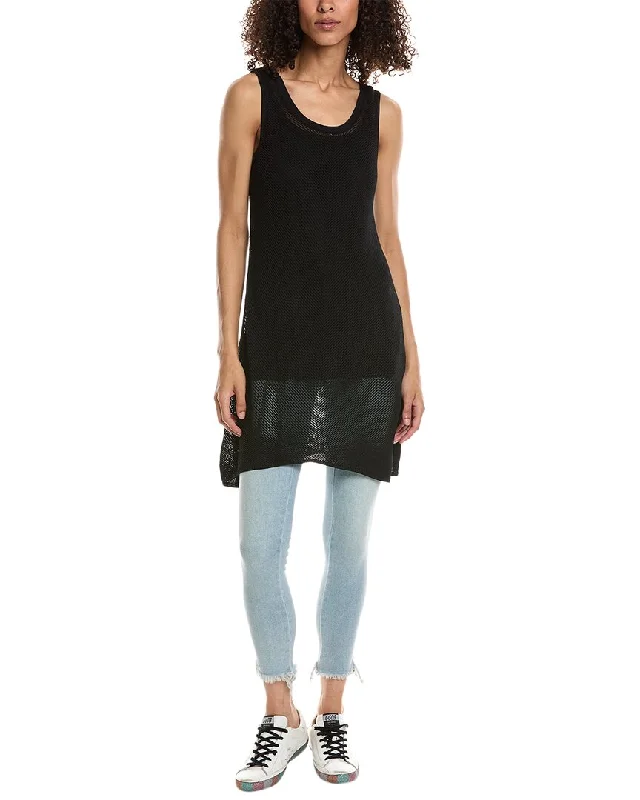 InCashmere Mesh Stitch Tunic Tank