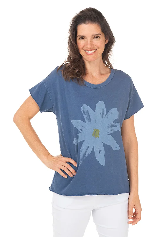 Lazy Daisy High-Low Short Sleeve Top