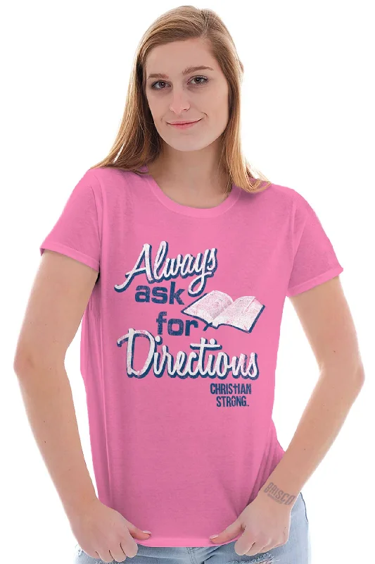 Always Ask Ladies T Shirt