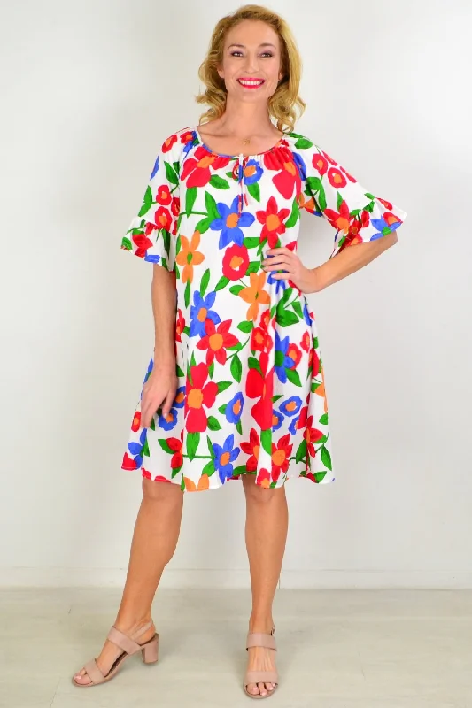 Artistic Flair Garden Shift Tunic Dress