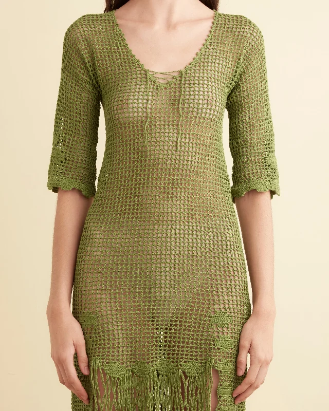 Flint Dress - Apple Green