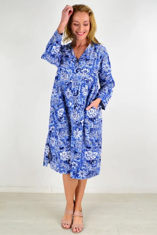 Helens Hawaii Linen Tunic Dress