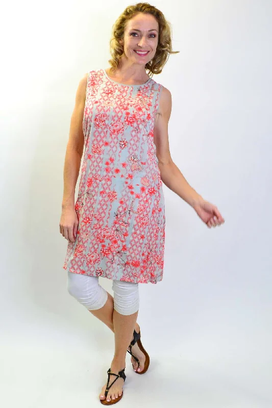 Reversible Japanese Cherry Blossom Tunic Dress