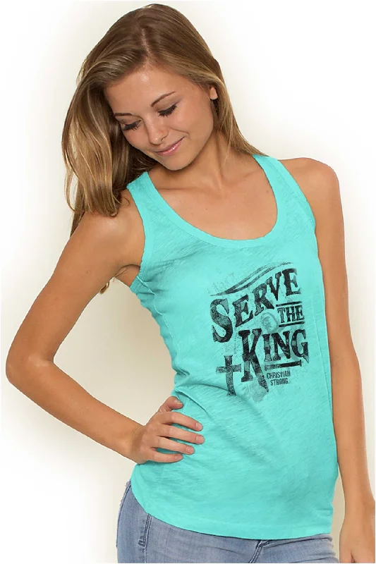 Serve The King Racerback Tank