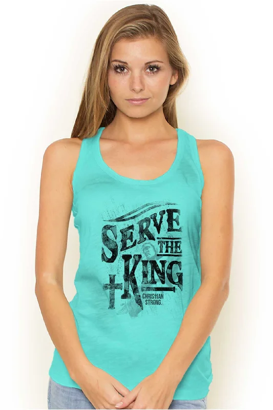 Serve The King Racerback Tank