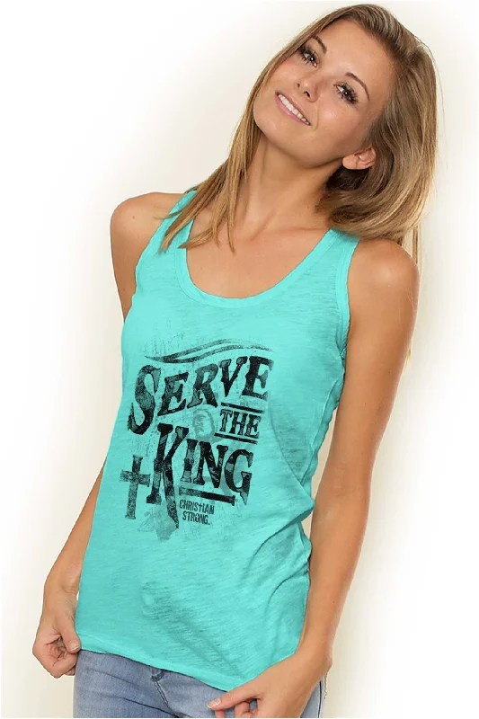 Serve The King Racerback Tank