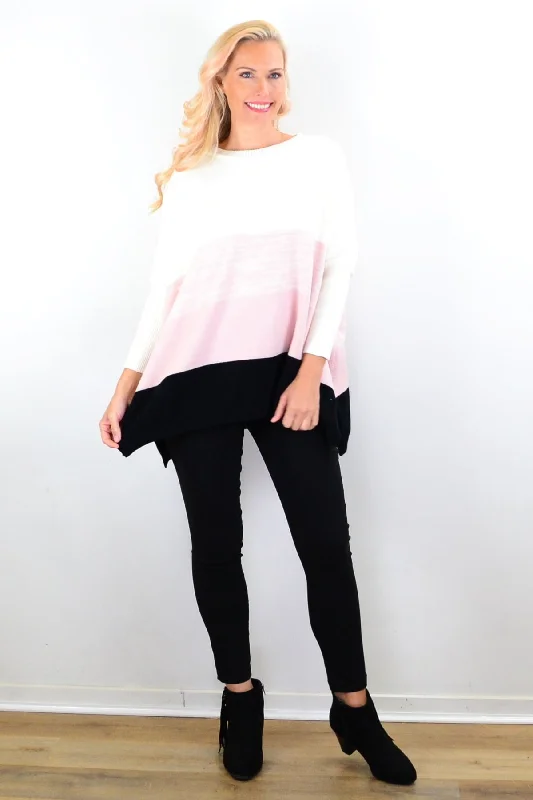 Siobhan Blended Pink Tunic Jumper