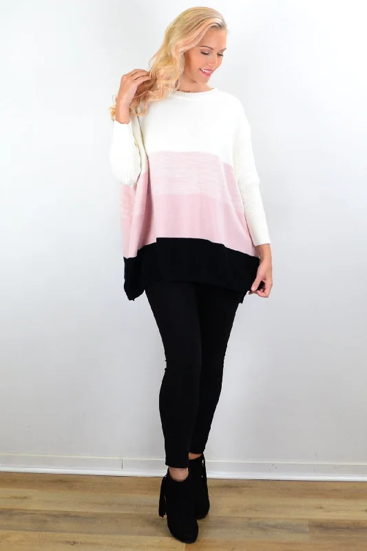 Siobhan Blended Pink Tunic Jumper