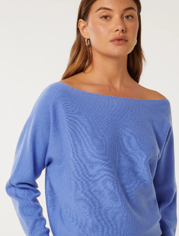 Tilda Tipped Shoulder Knit Jumper