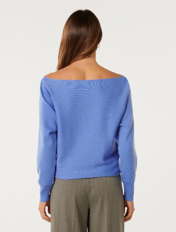 Tilda Tipped Shoulder Knit Jumper