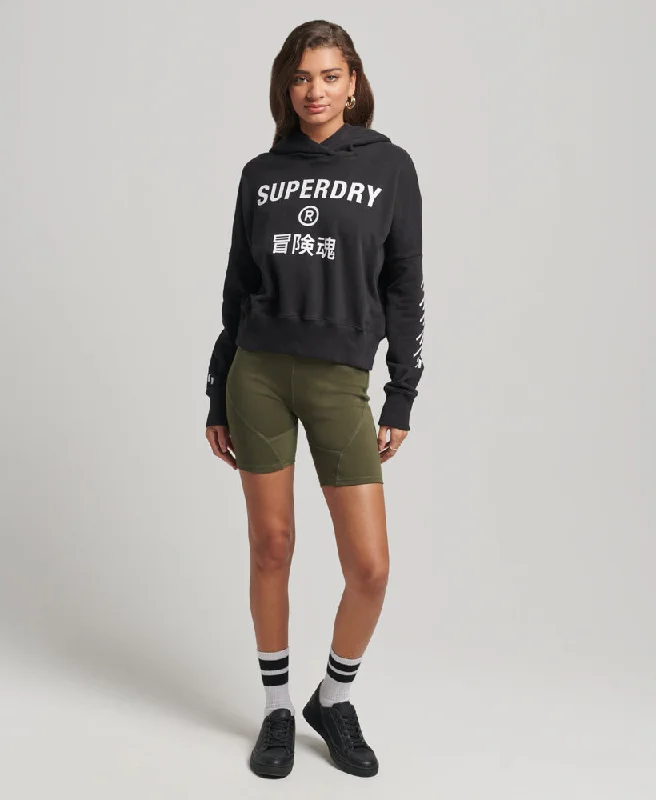 Code Core Sport Crop Box Hood | Black