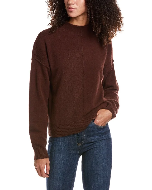 Design History Mock Neck Cashmere Sweater