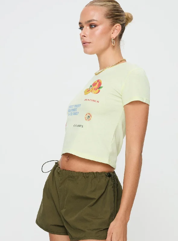 Fruit Market Tee Yellow