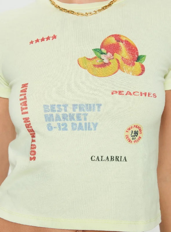 Fruit Market Tee Yellow