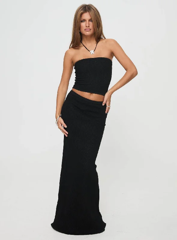 Huckle Tube Top Black