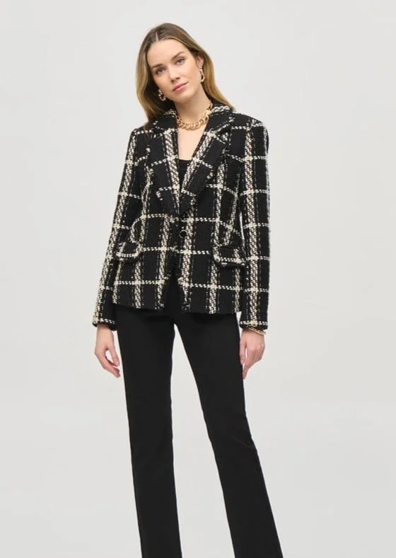 Joseph Ribkoff - Plaid Bouclé Blazer