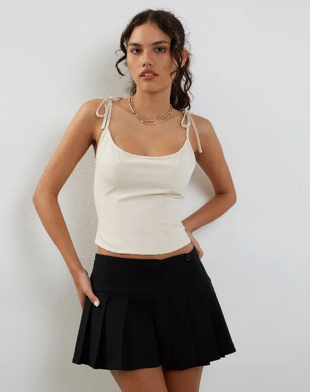 Kiona Corset Top in Tailoring Cream