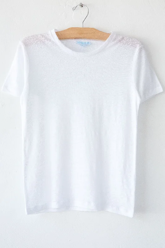 lost & found white linen small tee