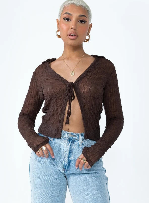 Marcos Long Sleeve Top Brown