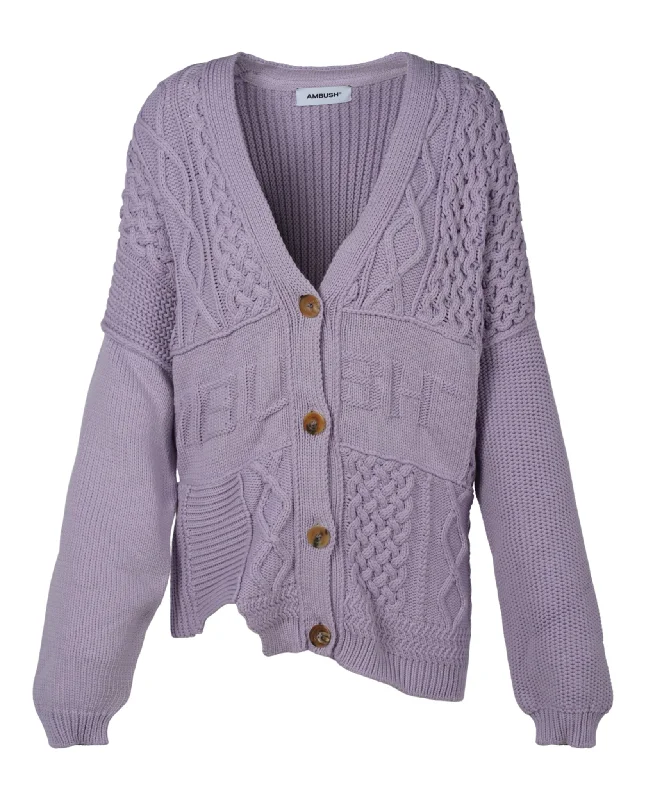 Patchwork Knitted Cardigan