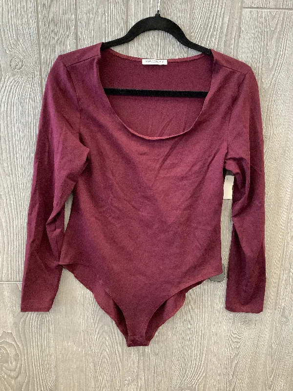 Red Bodysuit Clothes Mentor, Size Xl