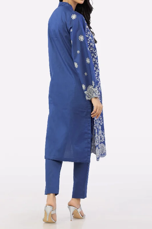 Blue Embroidered 2PC