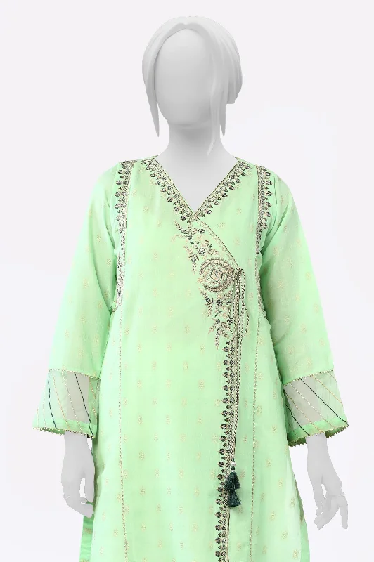 Green Embroidered Kurti