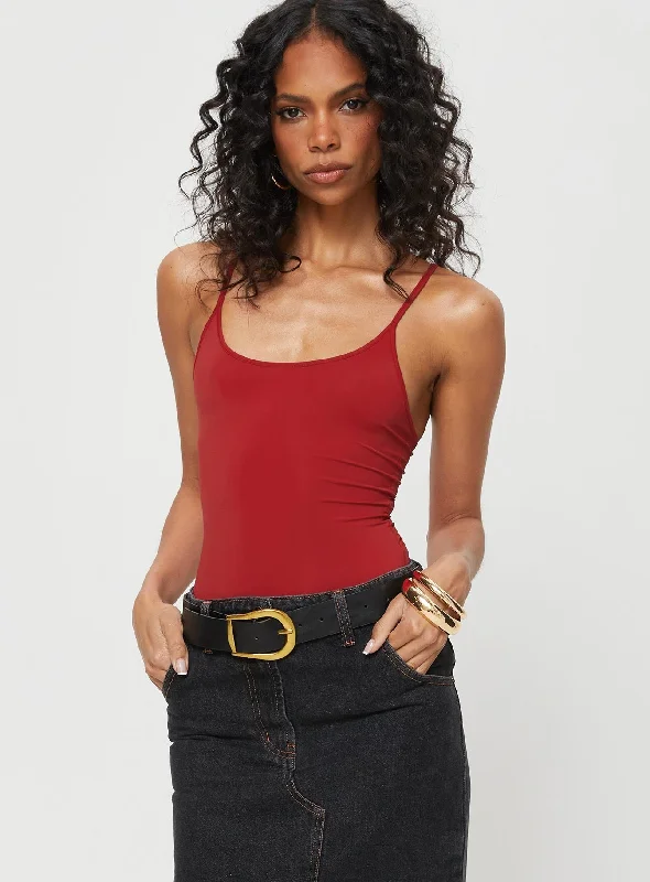 Geary Bodysuit Red