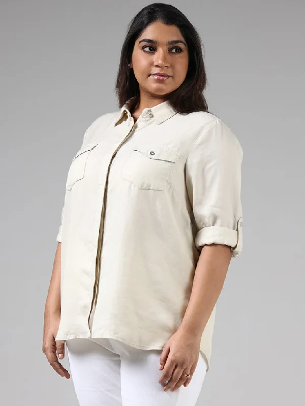 Gia Beige Casual Shirt