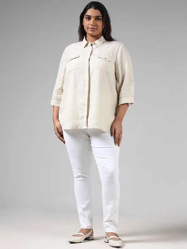 Gia Beige Casual Shirt