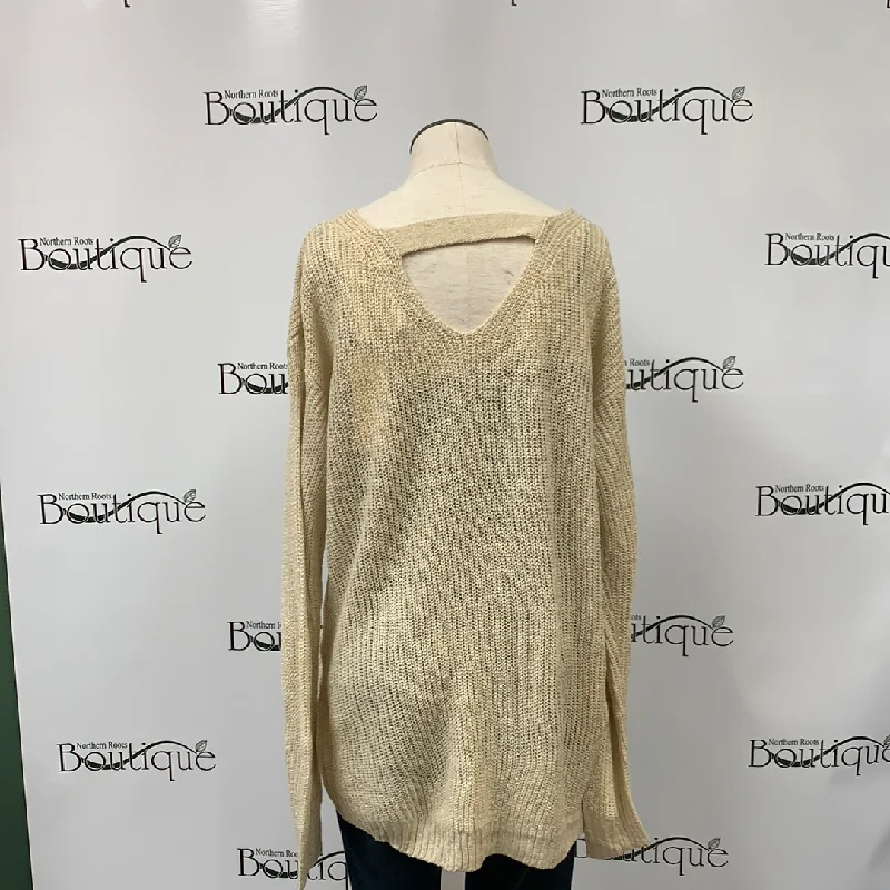 Light Weight Sweater with Strap Accent