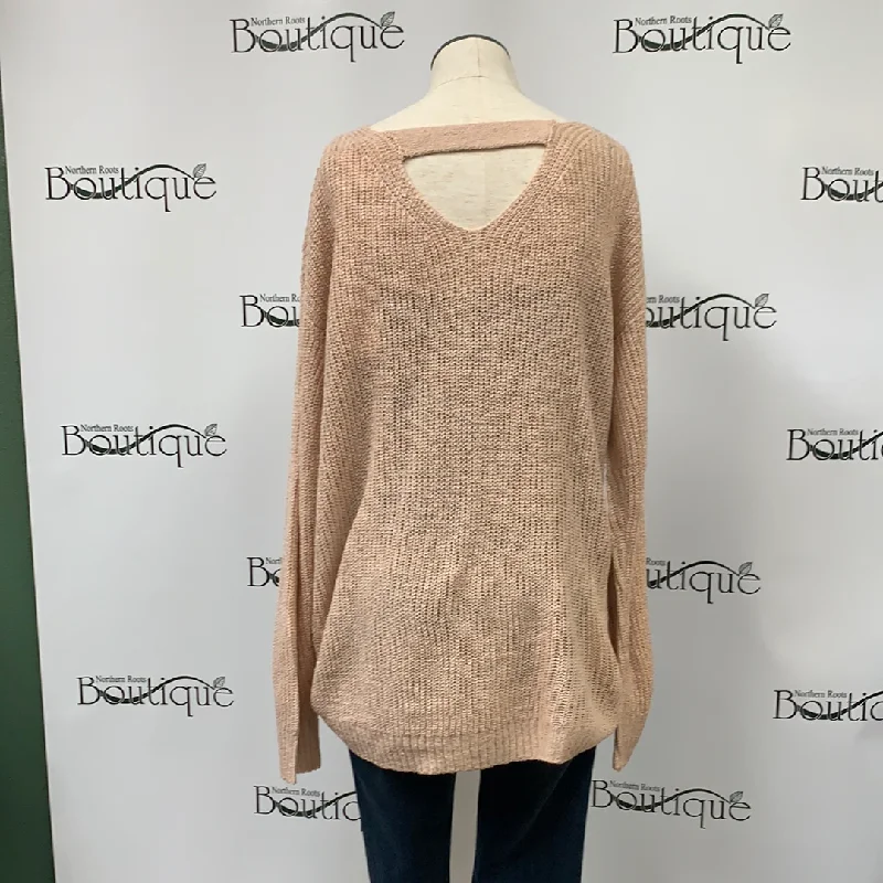 Light Weight Sweater with Strap Accent