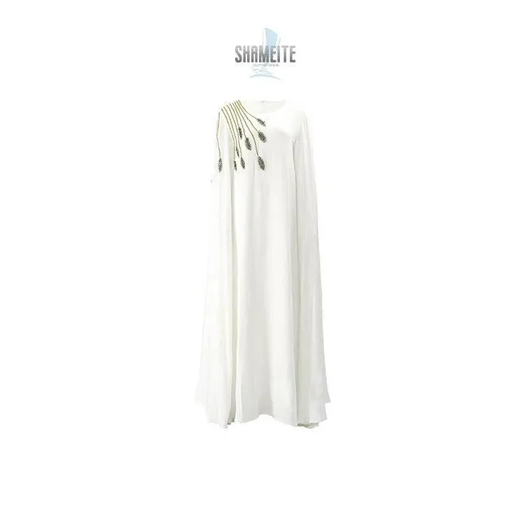 Arab  Robe Abaya Embroidered Women's Robe Evening Gown