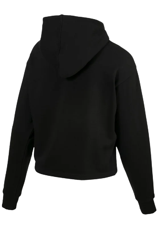 PUMA WOMEN'S ESS CROPPED BLACK HOODIE