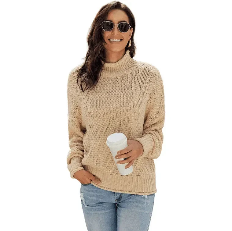 Turtleneck Women's Long-sleeved Pullover Sweater