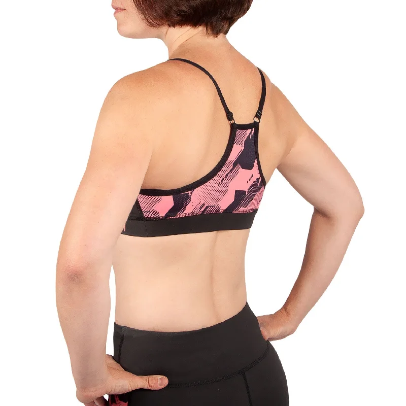 Venum Tecmo Sport Bra - For Women - Black/Pink