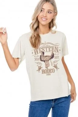 WESTERN RODEO STANDARD TEE, BONE