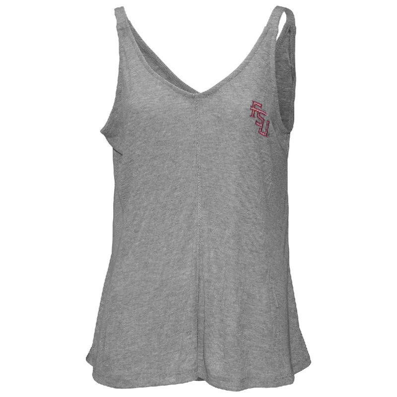 Colosseum Women's Stacked FSU Swing Tank - Heather Grey