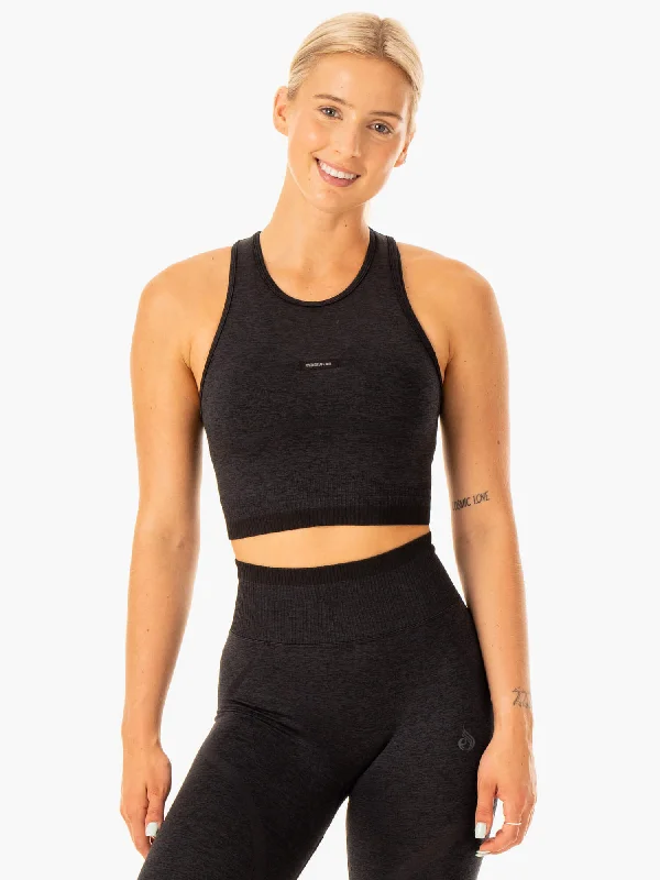 Excel Seamless Tank - Black Marl