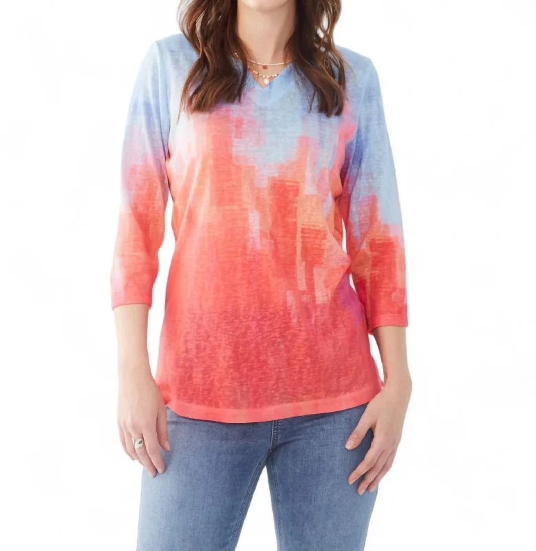 Flamingo Gradient Shirt In Multi