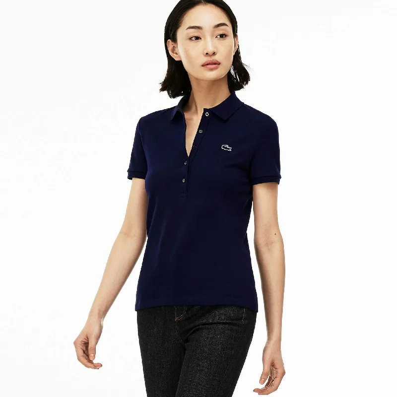 Lacoste Women's Slim Fit Stretch Mini Cotton Piqué Polo PF7845-166