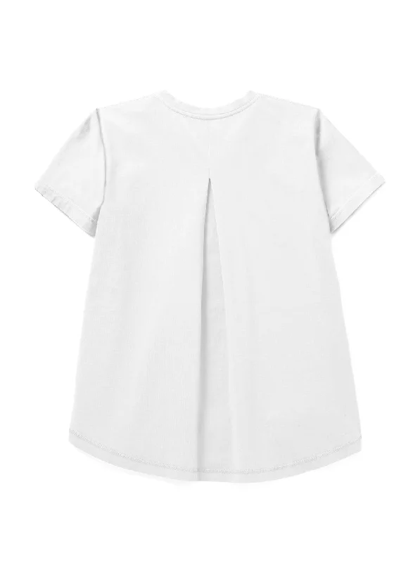 Women's Small Logo tailored T-shirt - White