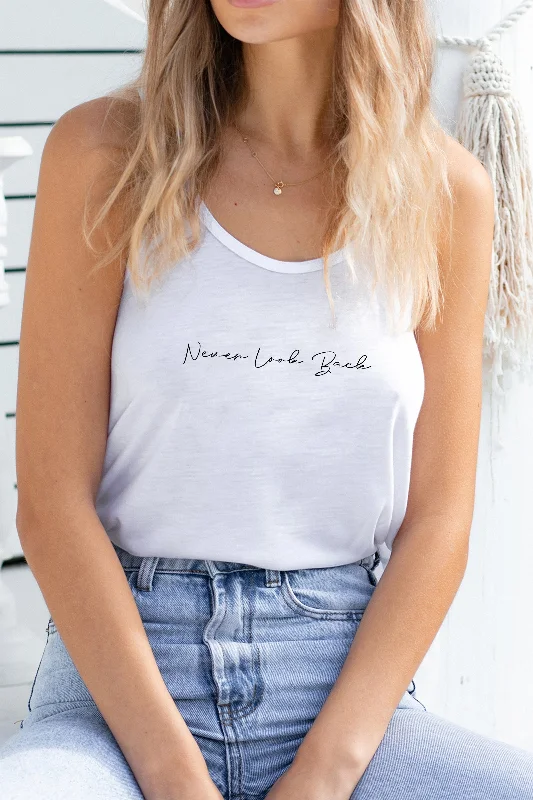 ""Never Look Back"" Flowy Tank