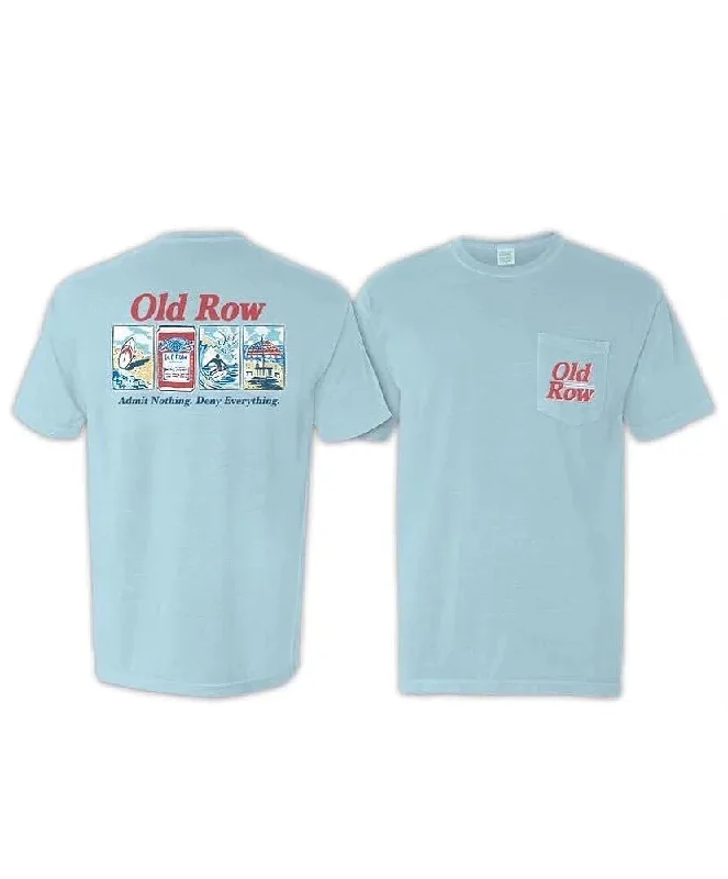 Old Row Outdoors - Independence Day Pocket Tee- Light Blue